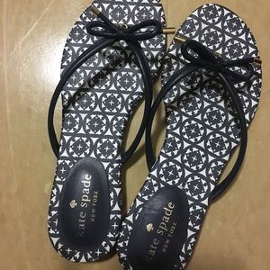 kate spade navy bow sandals